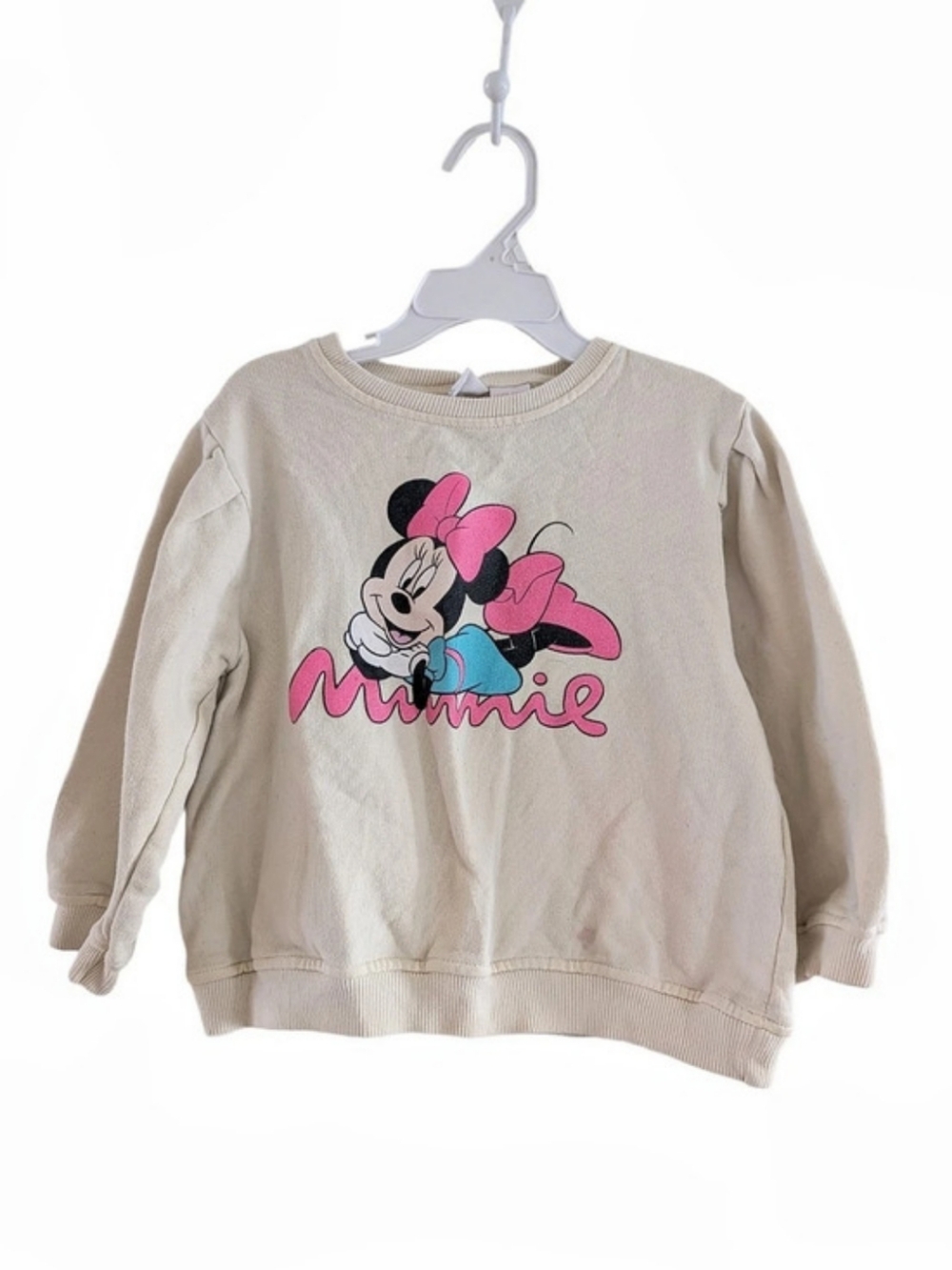 Zara Disney Minnie Mouse Mickey Mouse Graphic Sweatshirt 3T 4T Disneyland Outfit